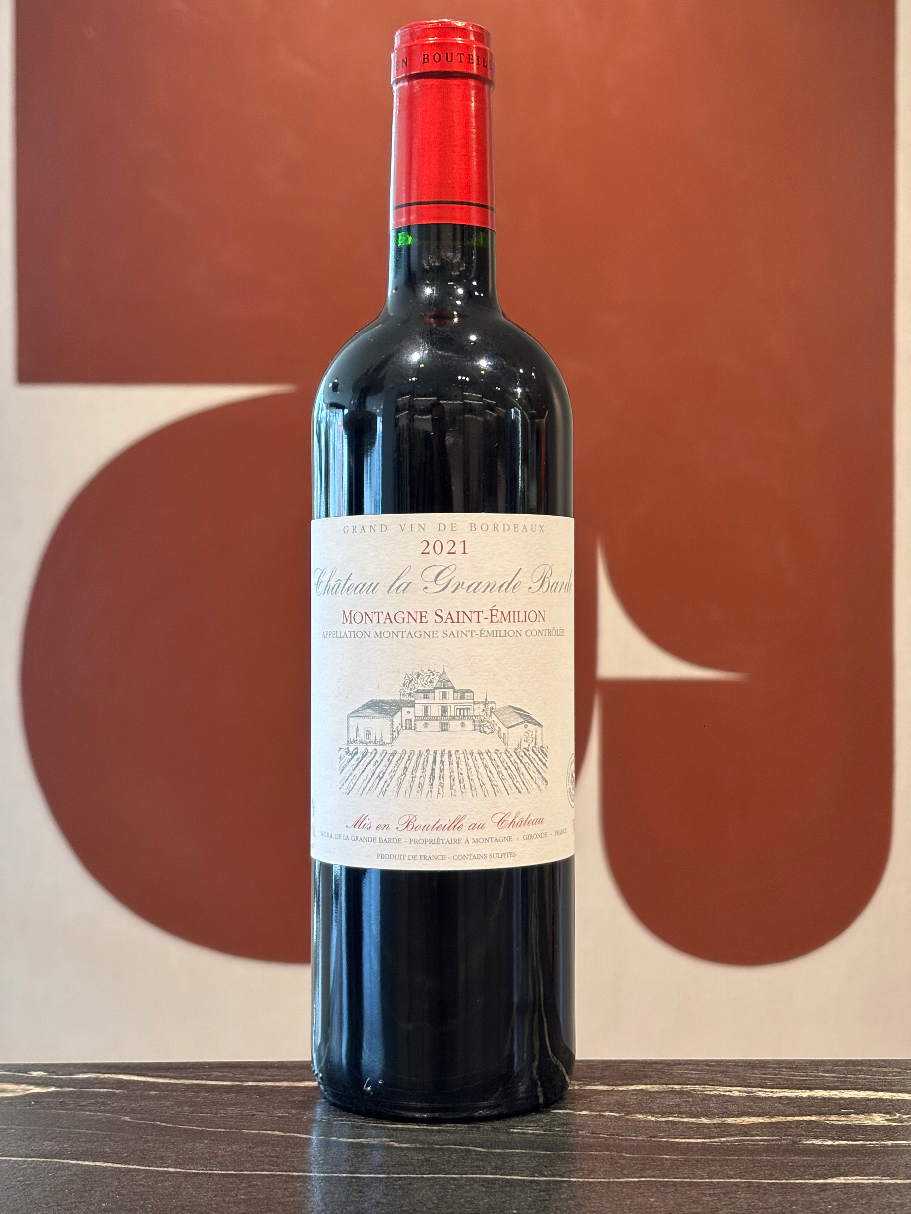 CHÂTEAU LA GRANDE BARDE Montagne St Emilion - 2021 - Promo 3+1 Gratis ...