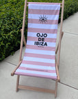 STRANDSTOEL OJO DE IBIZA Pink Stripe