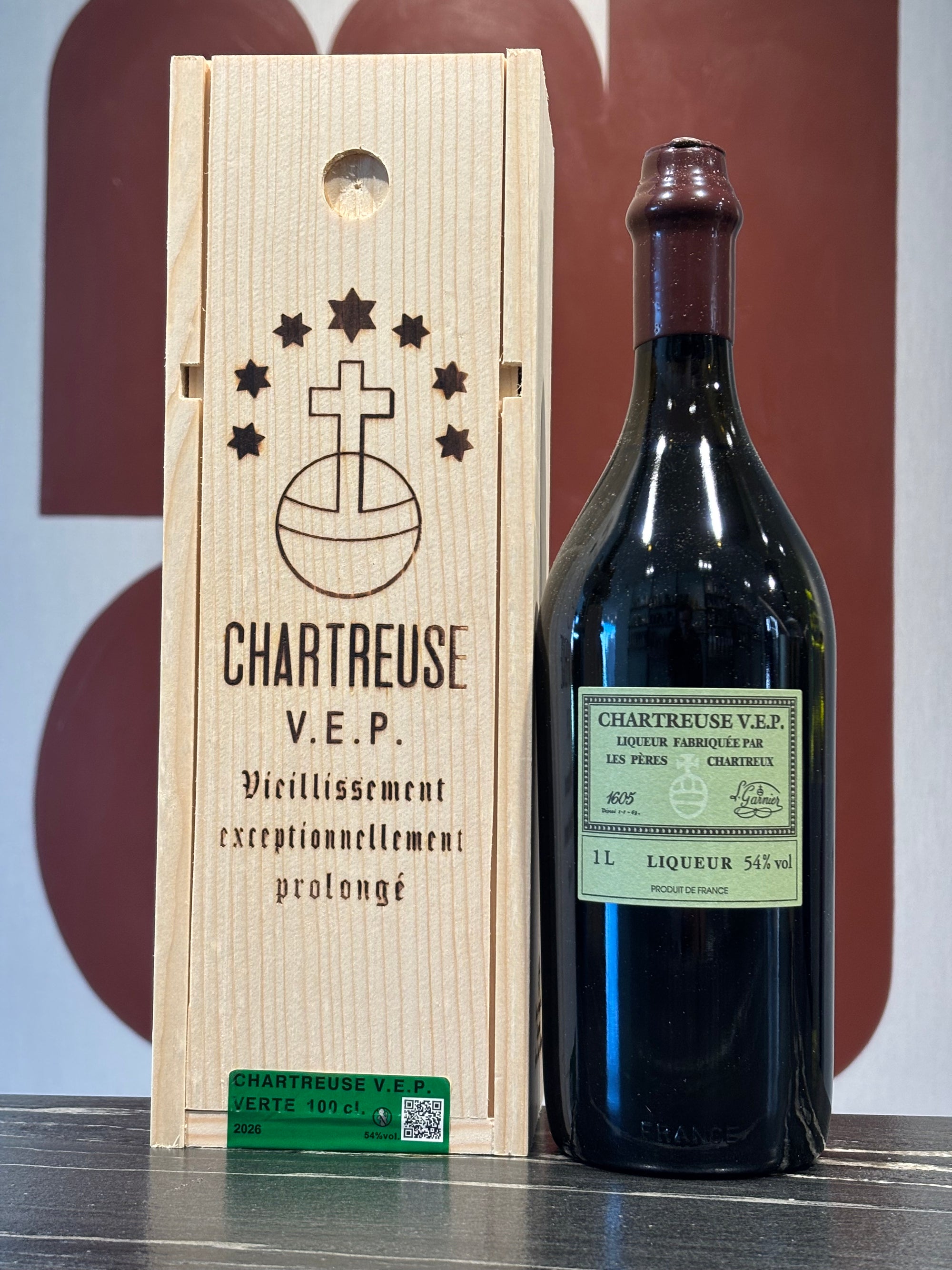 CHARTREUSE VEP Vieillissement Exceptionnelement Prolangé - Vert - 54%  1L