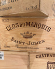 12 fles CLOS DU MARQUIS St Julien - 2015 - Robert Parker 93/100