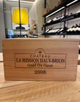 6 fles CHÂTEAU LA MISSION HAUT BRION Pessac Léognan 2008 - GCClassé - Robert Parker 95/100