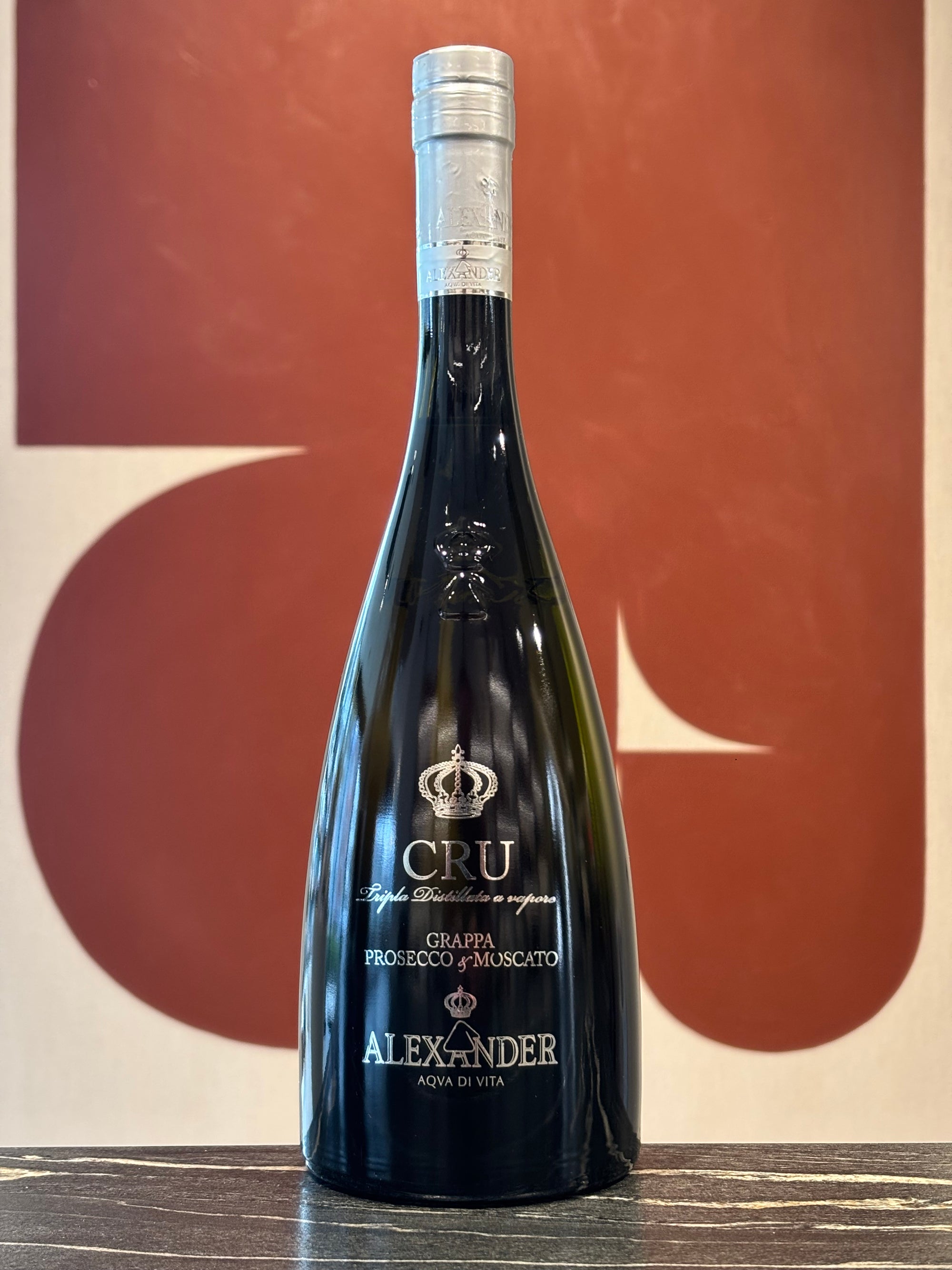 Alexander Grappa Prosecco &amp; Moscato Cru 38% 0.7L