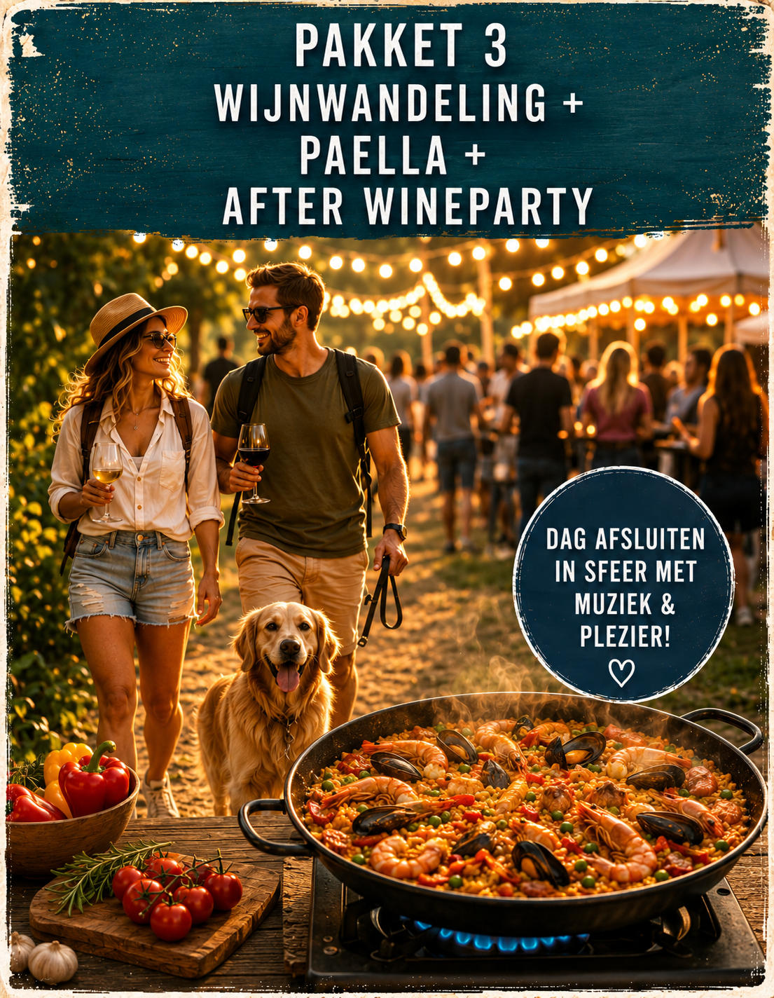 ZATERDAG 26/9 Belgische Wijnfestival - After Wineparty met Paella (vanaf 15u)